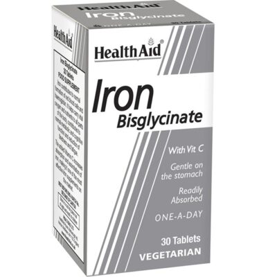 Health Aid Iron Bisglycinate 30mg 30Tabs