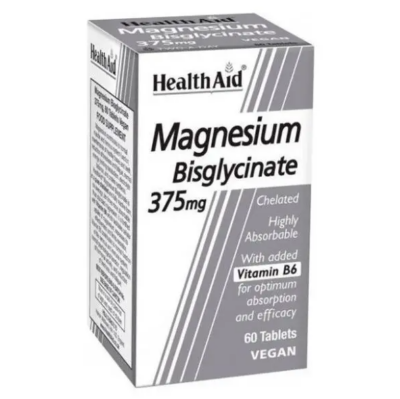 Health Aid Magnesium Bisglycinate 375mg 60Tabs