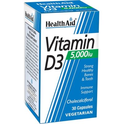 Health Aid Vitamin D3 5000IU 30Caps