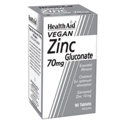 Health Aid Zinc Gluconate 70mg 90Tabs