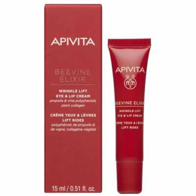 Apivita Beevine Elixir Wrinkle Lift Eye & Lip Cream Αντιρυτιδική Κρέμα Lifting για Μάτια & Χείλη 15ml